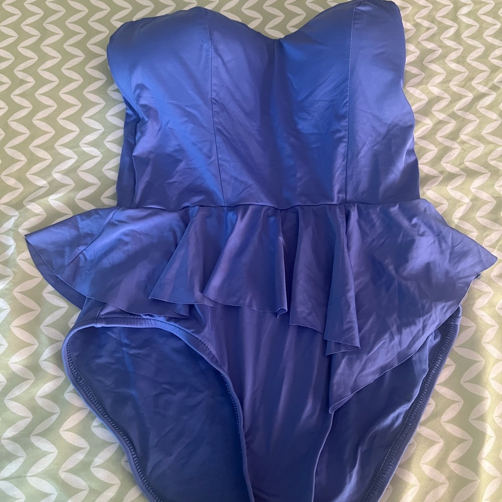 Badgley Mischka Peplum swimsuit